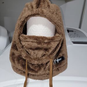 NIP, Women's Winter Fleece Hooded Scarf